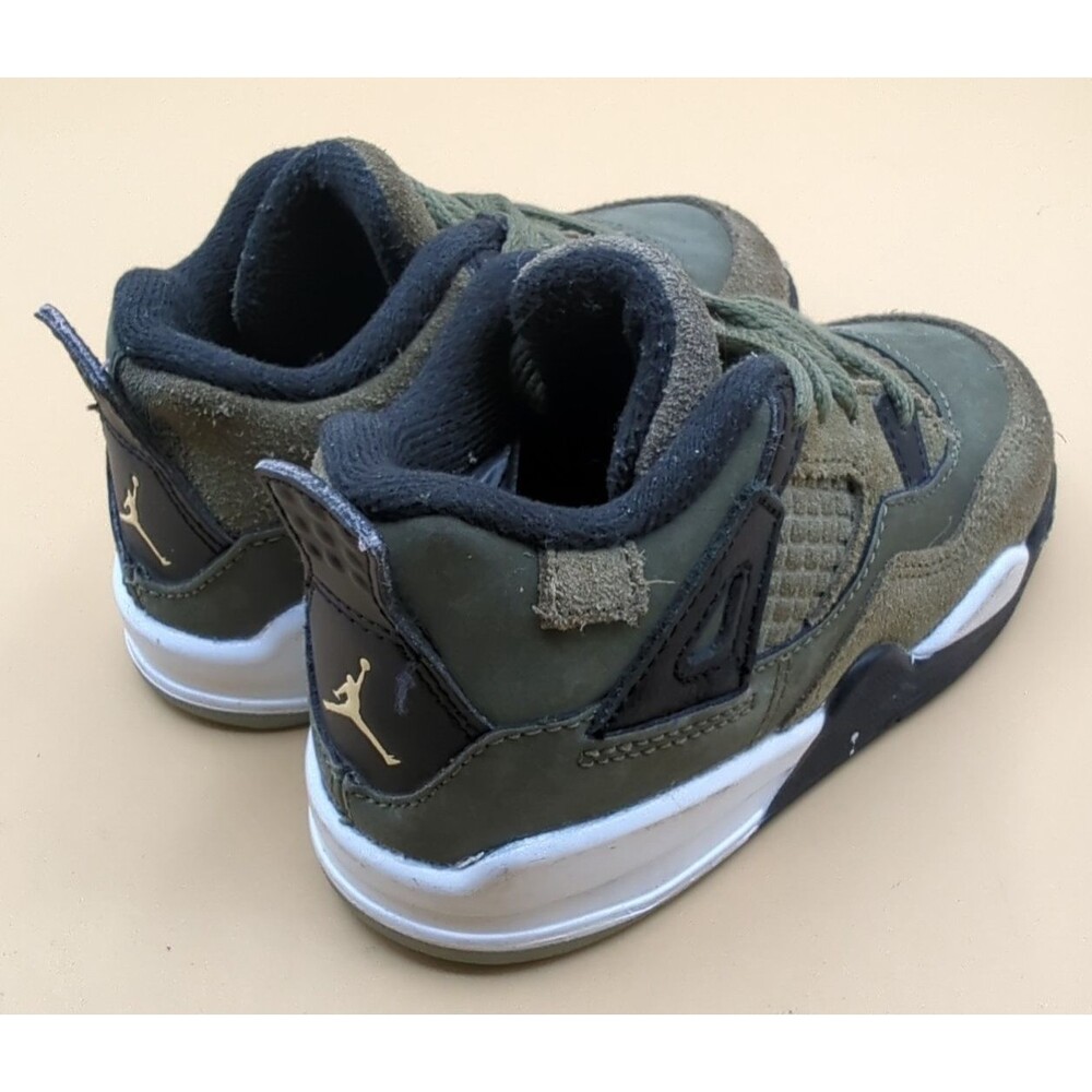 Nike Air Jordan 4 Retro SE Craft Medium Olive TD Size 8C FB9930-200 - Picture 4 of 11